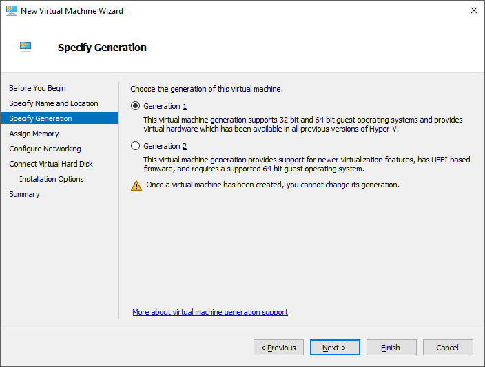 New Virtual Machine Wizard