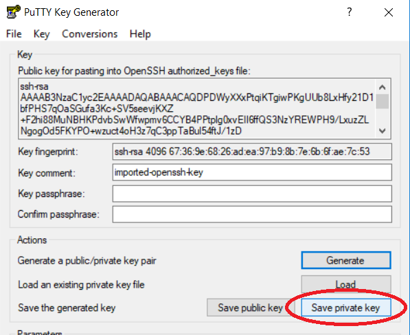 Putty Save Key