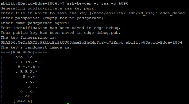 SSH Key Generation